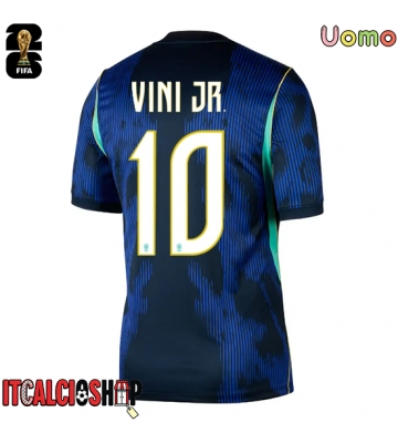 Brasile Vinicius Junior #10 Seconda Maglia Mondiali 2026 Manica Corta
